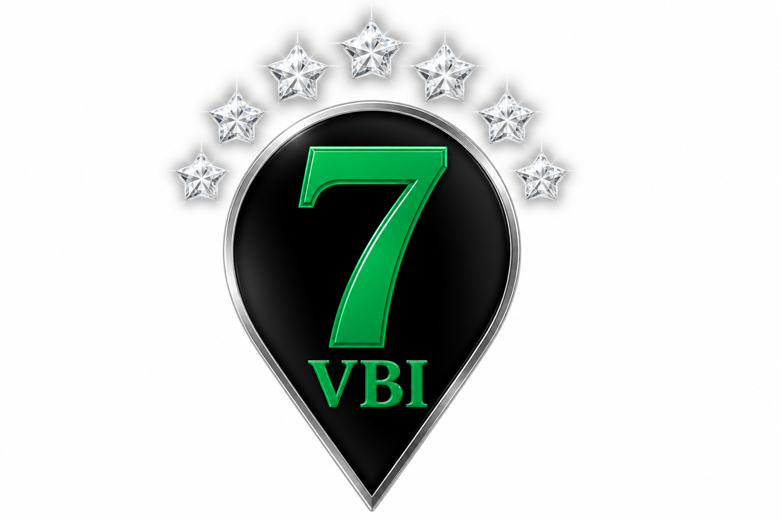 EXAMPLE Joe’s Pizza — VBI Seven-Star pin next to your Google Maps listing