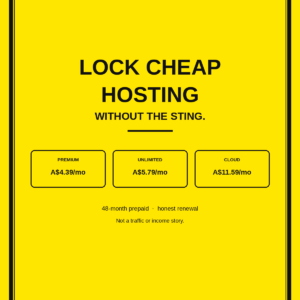 Lock cheap hosting without the sting
