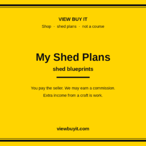 My Shed Plans — shed blueprints