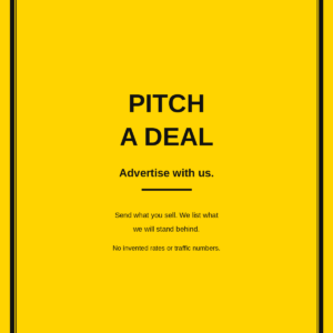 Pitch a deal — advertise with View Buy It