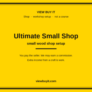 Ultimate Small Shop — workshop setup guide